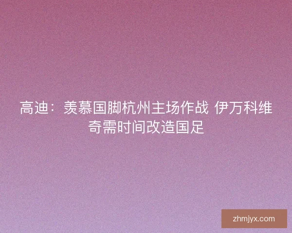 高迪：羡慕国脚杭州主场作战 伊万科维奇需时间改造国足